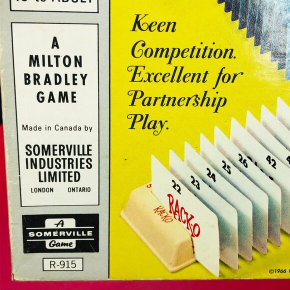 Vintage 1966 RACK-O Card Game - COMPLETE- Milton Bradley, Family Fun Activity - Picture 5 of 11